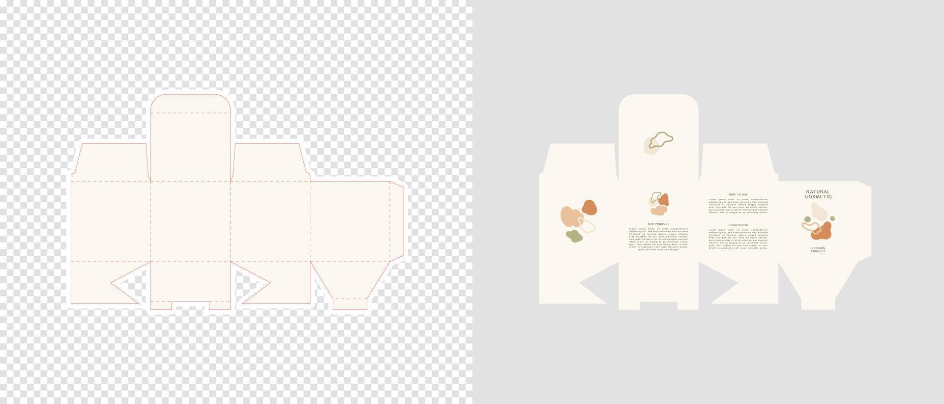 A box with a paper cutout of a person vector