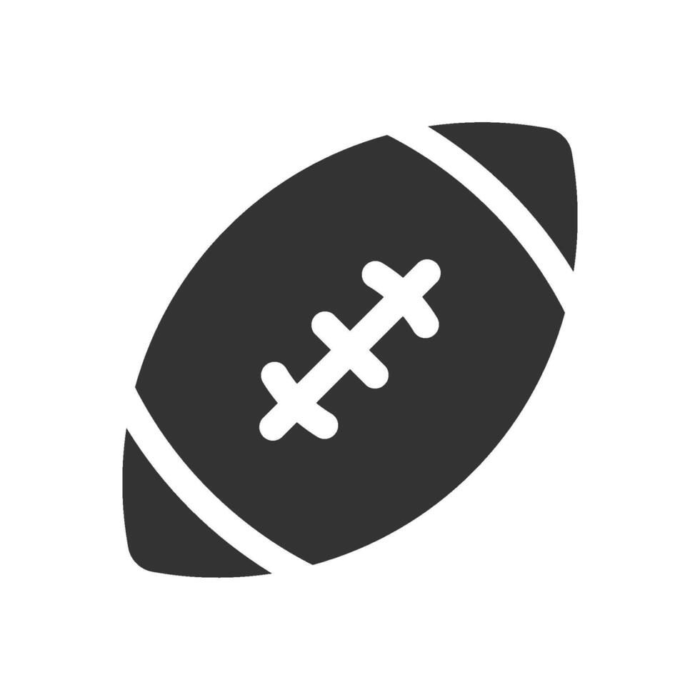 American football icon. Perfect for use in sports-related designs, web pages, and applications vector