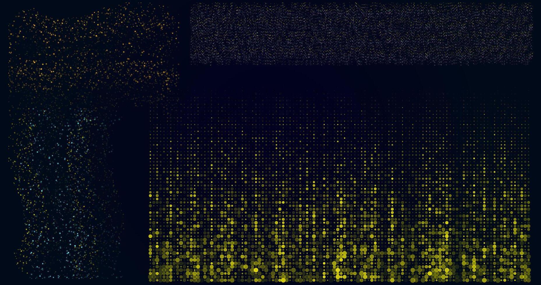 Golden light particles. Abstract halftone pattern confetti effect background. Festival background sparkle glittering elements. Celebrating elements. Glitter texture overly for your design vector