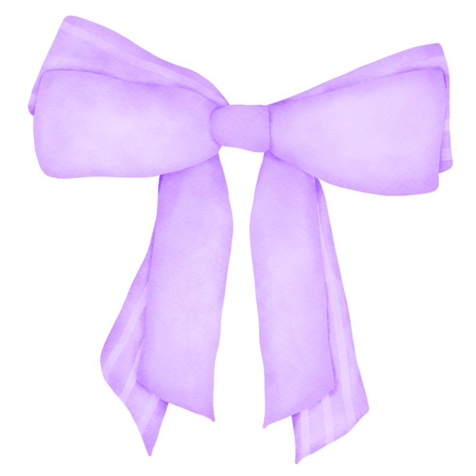 Purple ribbon bow png