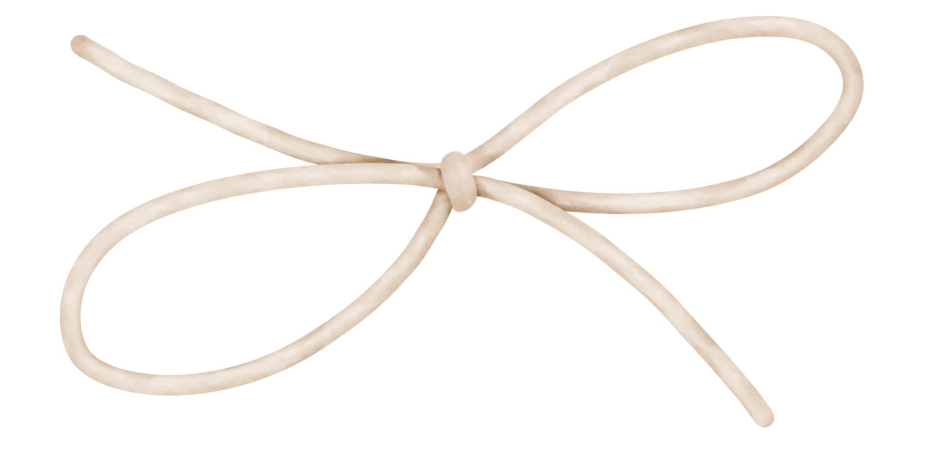 White ribbon rope png
