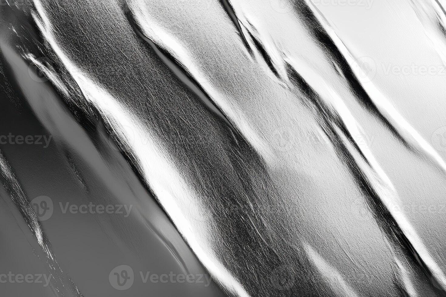 Abstract Shiny Metallic Aluminum Foil Texture for Modern Design and Background Use photo