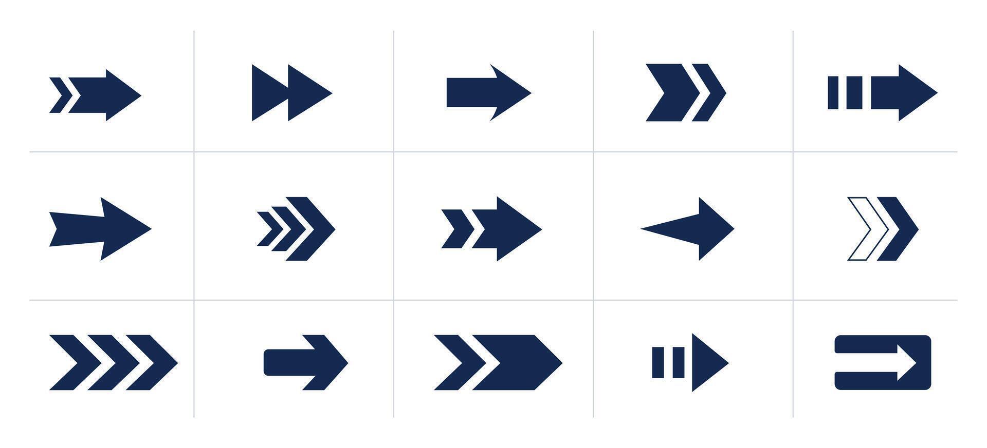 Arrow icons set. Arrow collection. Simple arrow big set. illustration vector