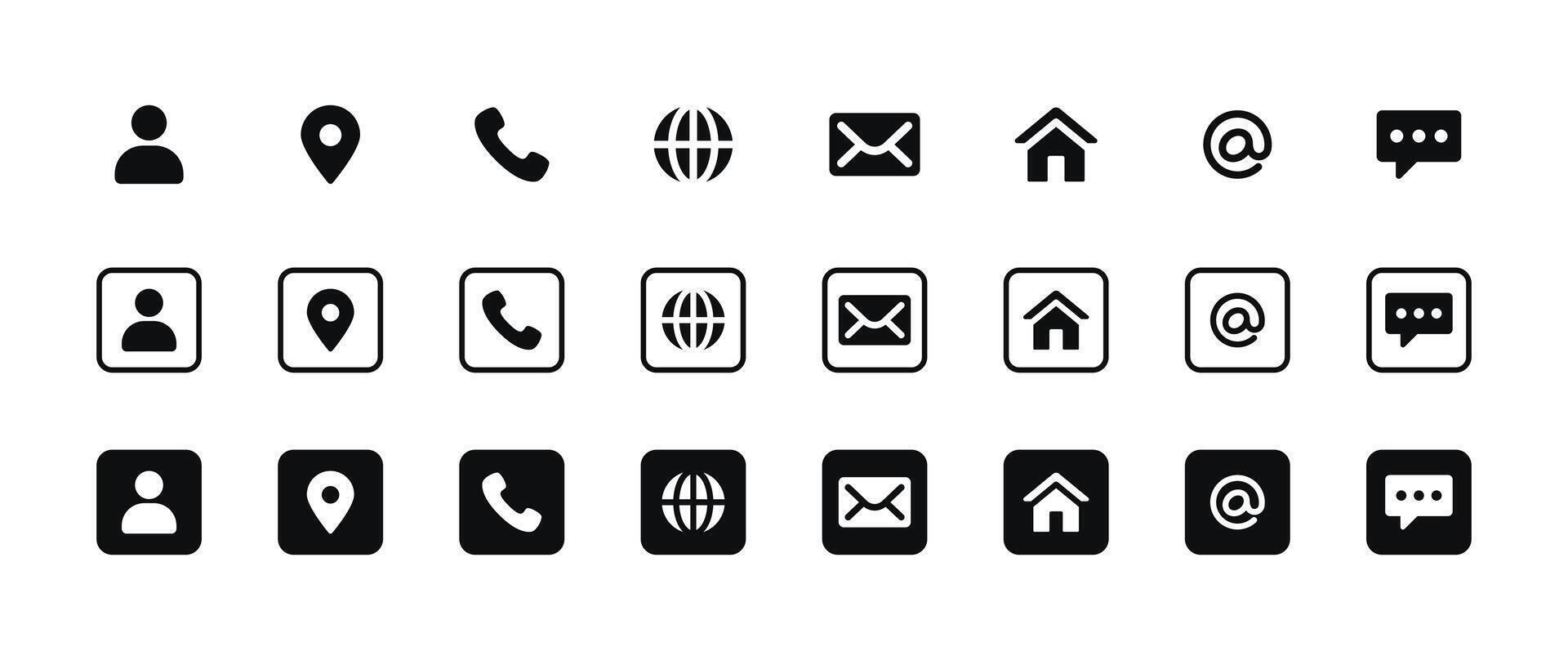 Web icon set. Website set icon . for computer and mobile. Set of icons for web vector