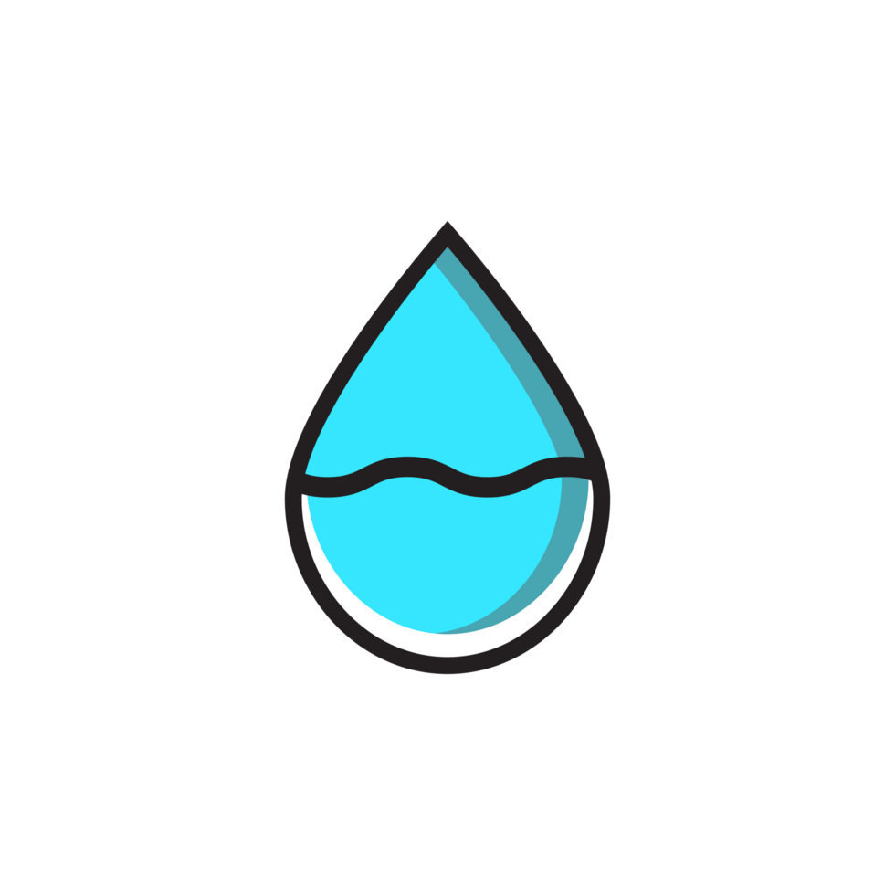 Water Drop Icon Clean and Fresh png