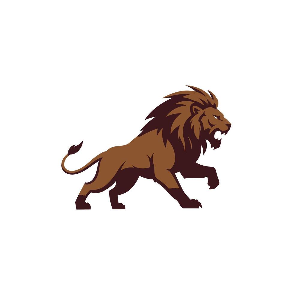 Lion logo design vector