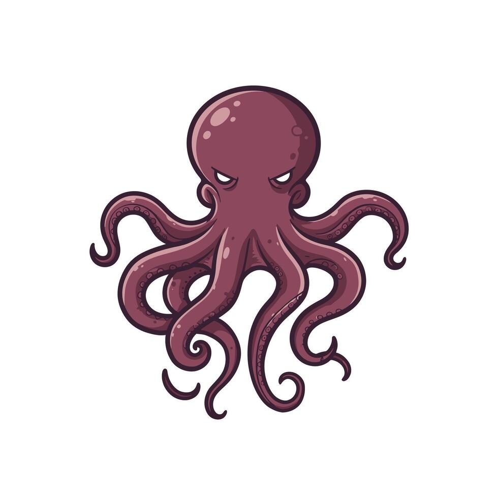 Octopus logo design vector