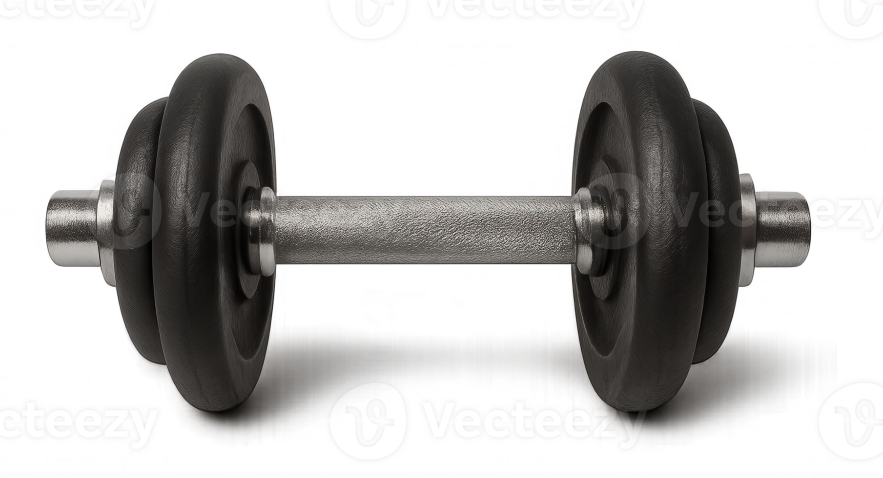 Professional dumbbell with transparent background for fitness and bodybuilding png