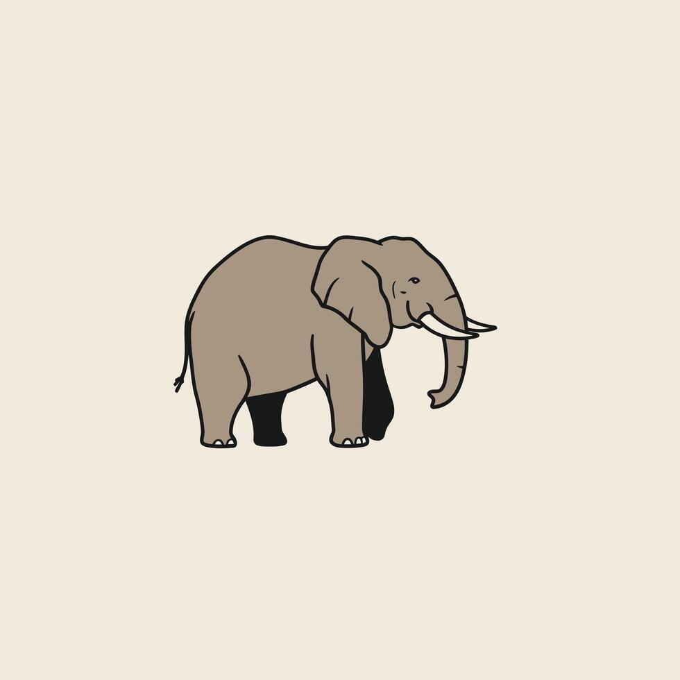 Elephant logo design vector