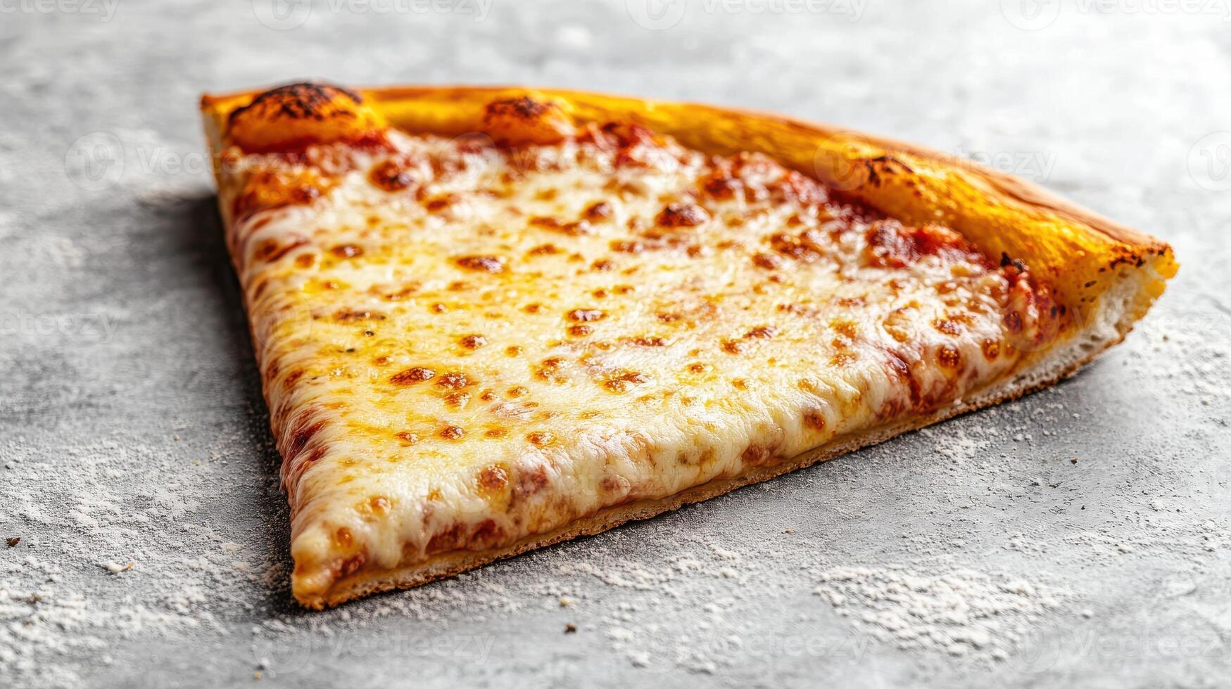Delicious New York Style Pizza Slice with Extra Cheese for Food Lovers and Culinary Enthusiasts photo