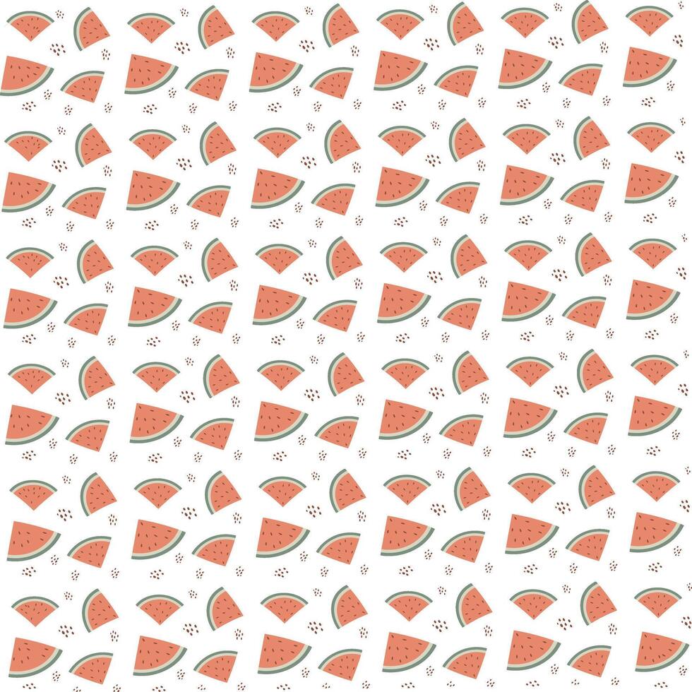 watermelon pattern background design. Tropical summer fruit background. vector