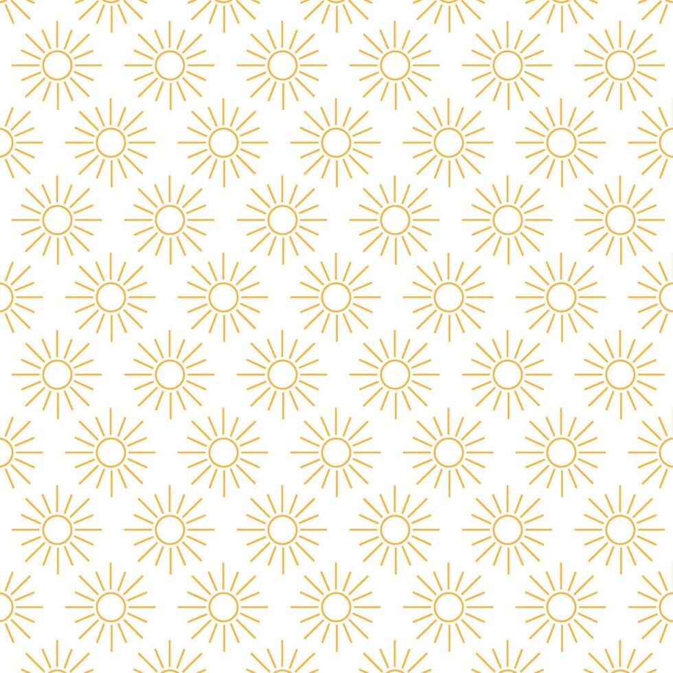 Flat sun rays pattern background. Sunlight background design vector