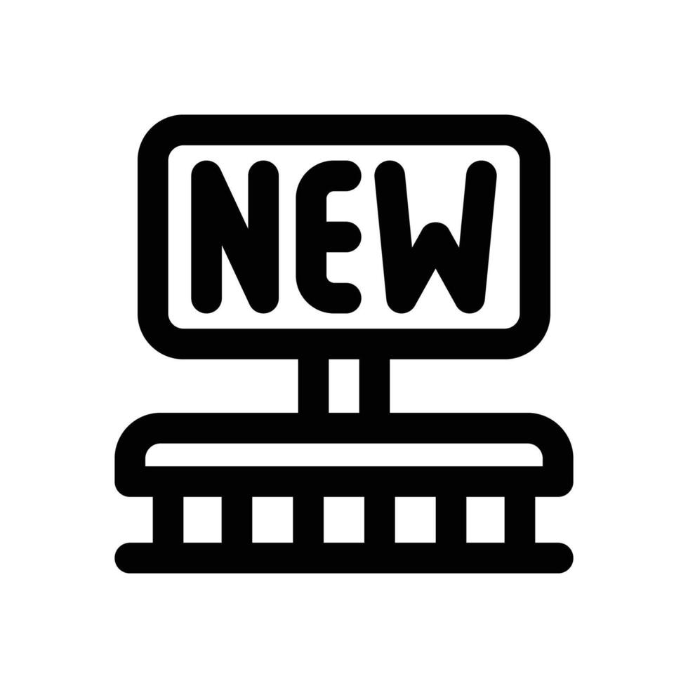 new line icon. Clean and minimalist icon for websites and mobile apps. vector