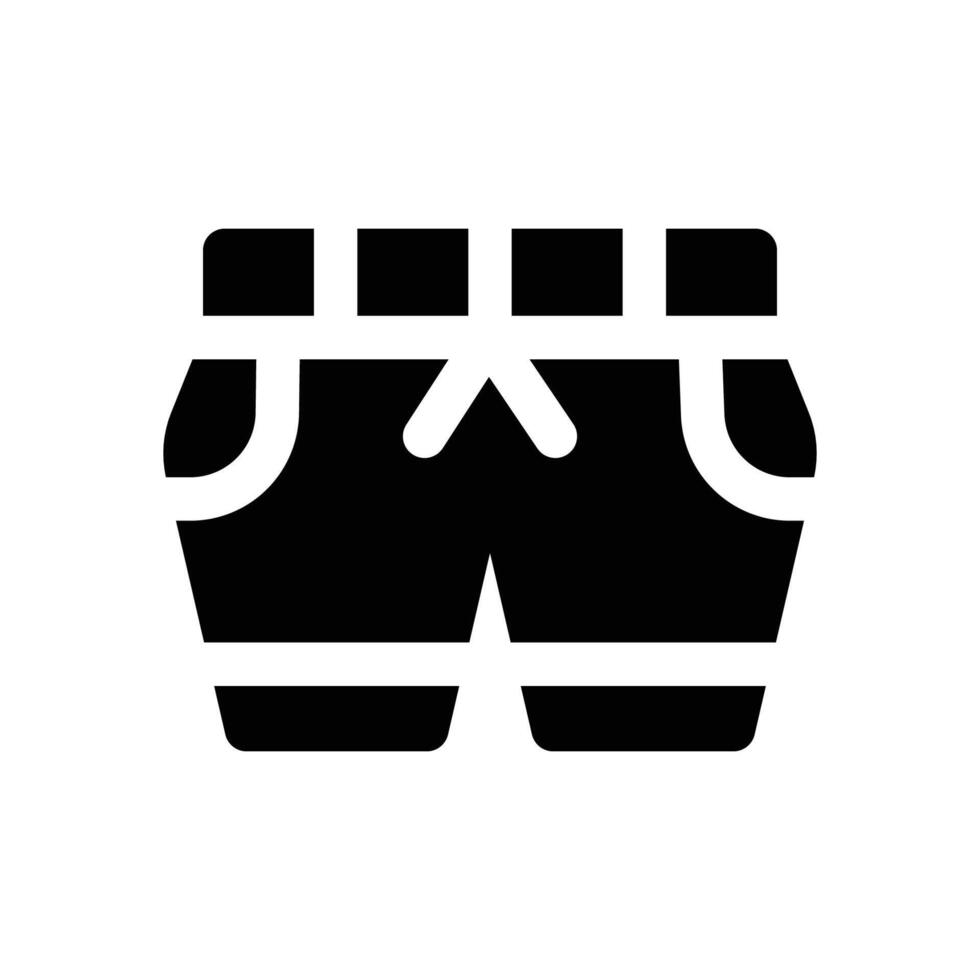 shorts glyph icon. Strong and solid icon for websites and mobile apps. vector