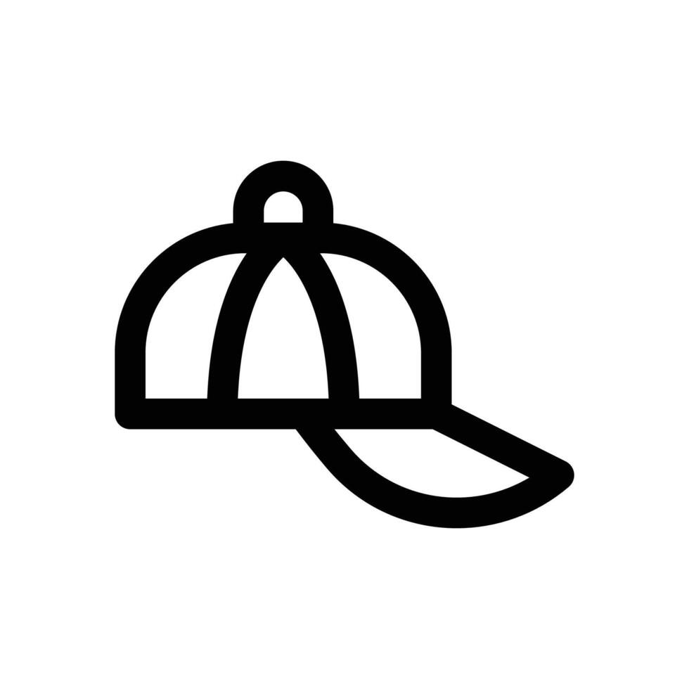 cap line icon. Clean and minimalist icon for websites and mobile apps. vector