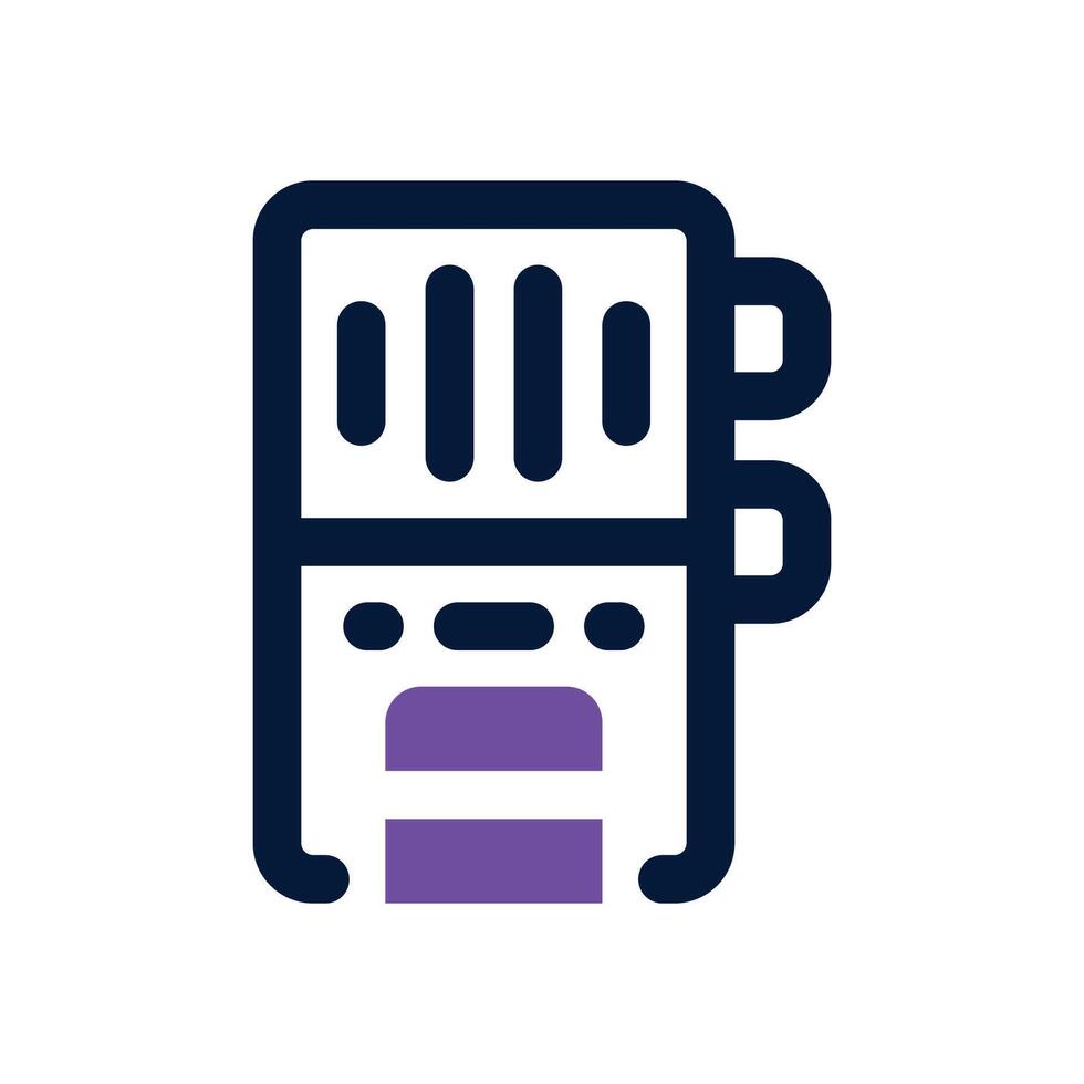 sound recording dual tone icon. Sleek and modern icon for websites and mobile apps. vector
