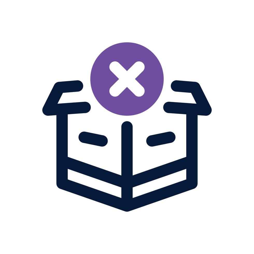 cancel dual tone icon. Sleek and modern icon for websites and mobile apps. vector