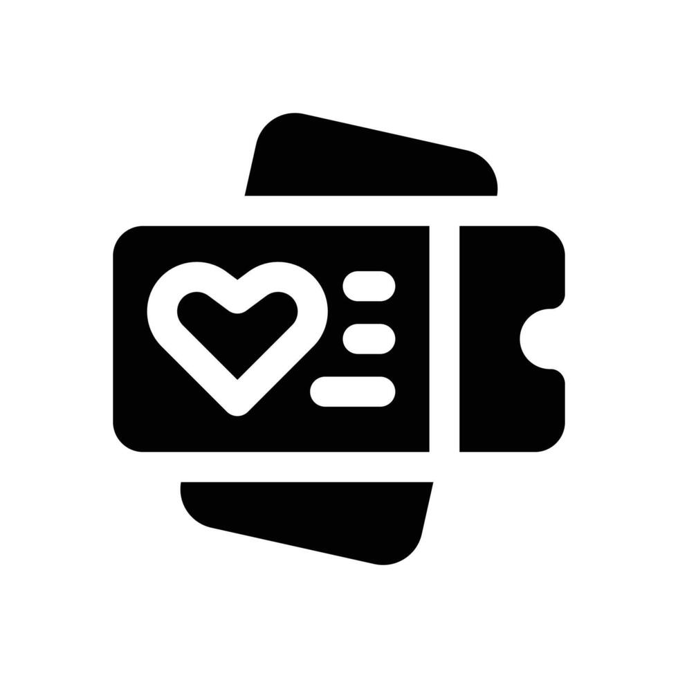 favorite glyph icon. Strong and solid icon for websites and mobile apps. vector