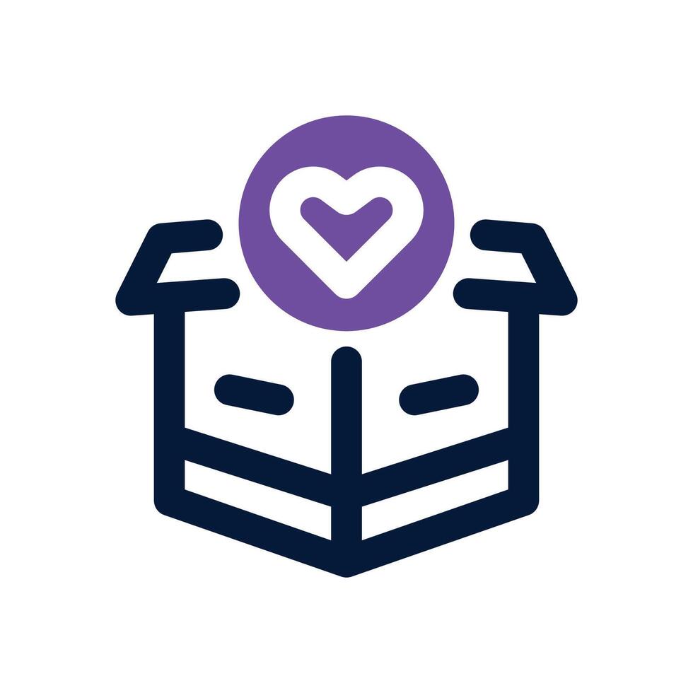 favorite dual tone icon. Sleek and modern icon for websites and mobile apps. vector
