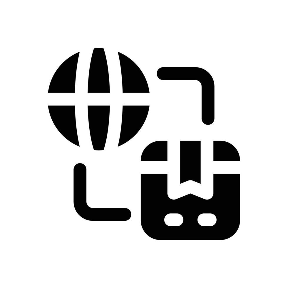 import glyph icon. Strong and solid icon for websites and mobile apps. vector