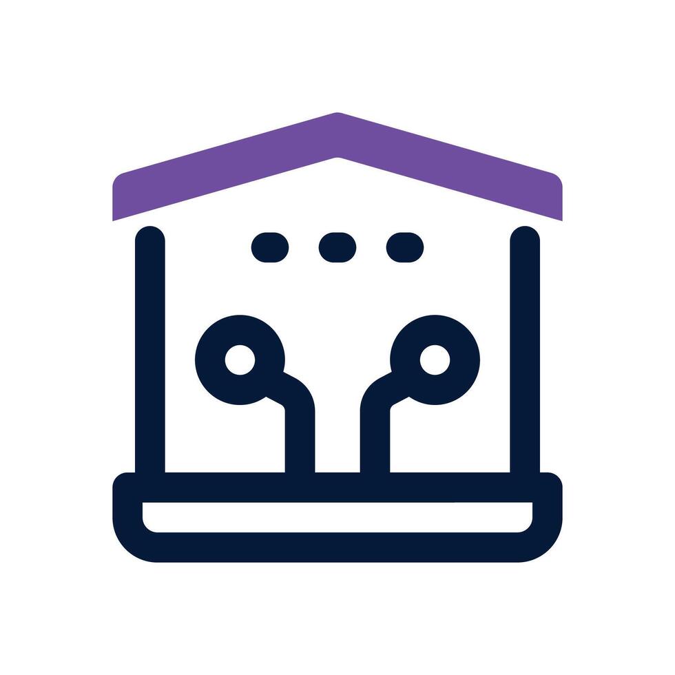smart home dual tone icon. Sleek and modern icon for websites, mobile apps, marketing materials, and corporate design. Fully scalable and ready to use. vector