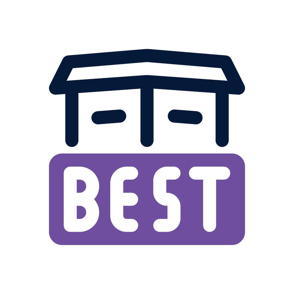 best dual tone icon. Sleek and modern icon for websites and mobile apps. vector