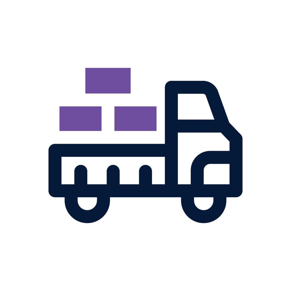 logistic delivery dual tone icon. Sleek and modern icon for websites and mobile apps. vector