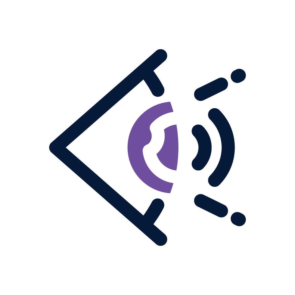 vision duotone icon. Sleek and modern icon for websites, mobile apps, marketing materials, and corporate design. Fully scalable and ready to use. vector