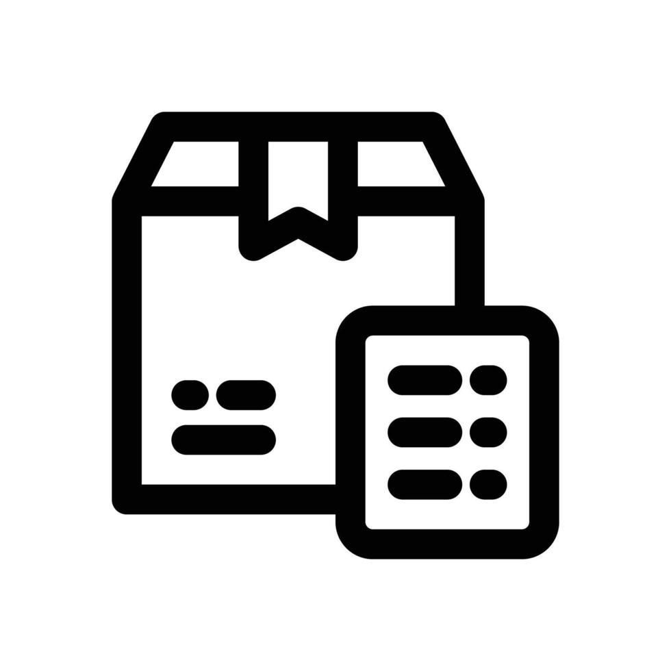 inventory line icon. Clean and minimalist icon for websites and mobile apps. vector