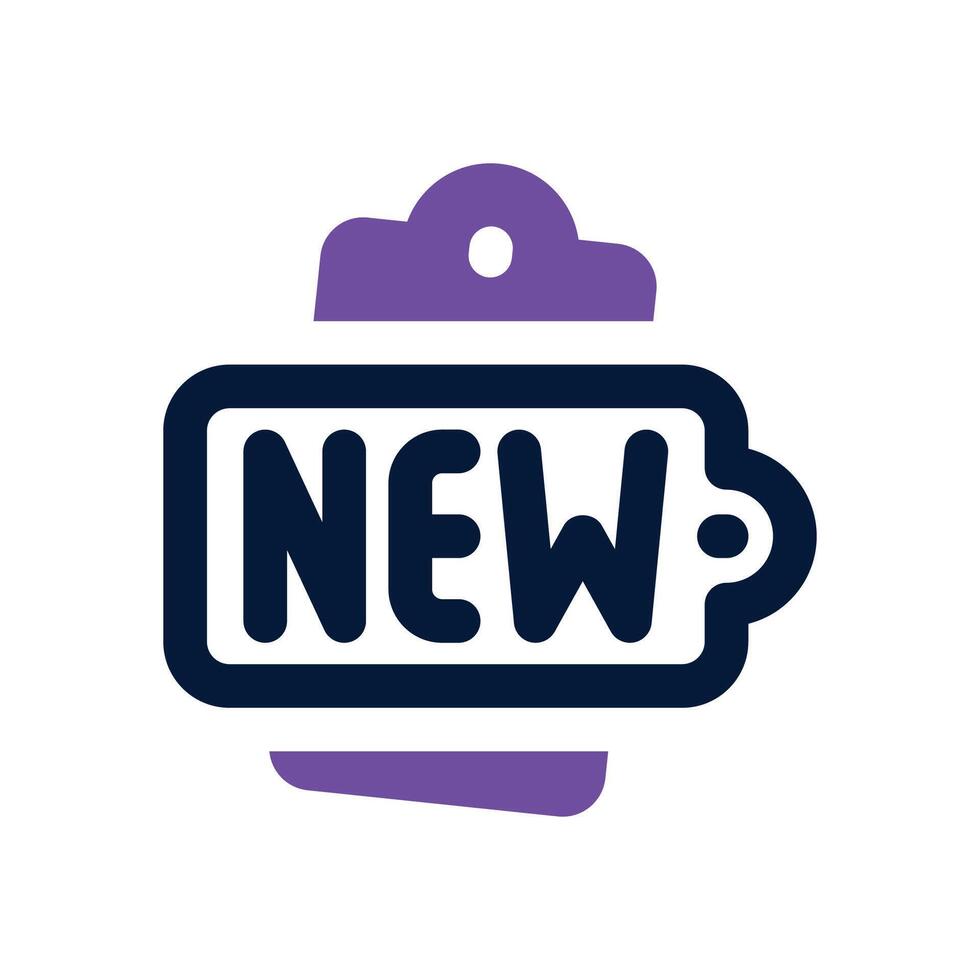 new dual tone icon. Sleek and modern icon for websites and mobile apps. vector