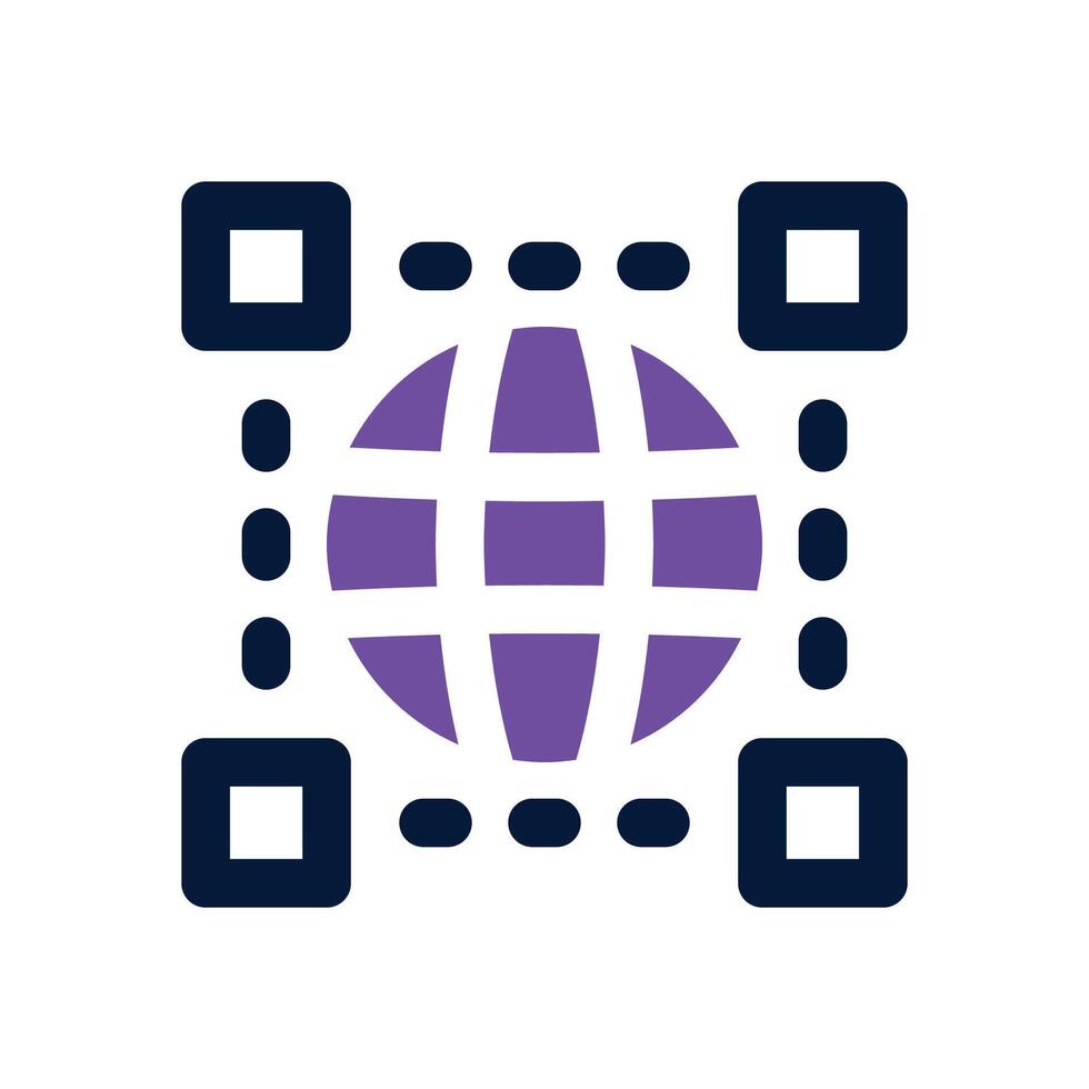 network duotone icon. Sleek and modern icon for websites and mobile apps. vector