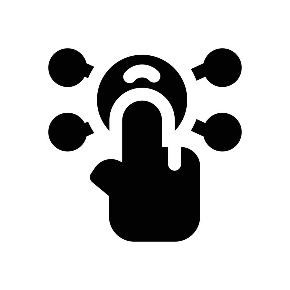 interaction glyph icon. Strong and solid icon for websites, mobile interfaces, presentations, and visual branding. High quality and easy to edit. vector