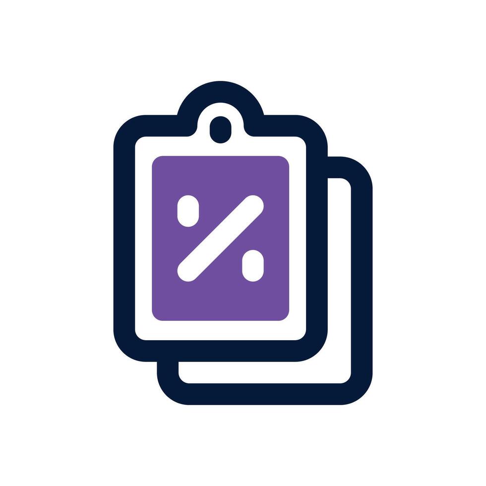price tag duotone icon. Sleek and modern icon for websites and mobile apps. vector