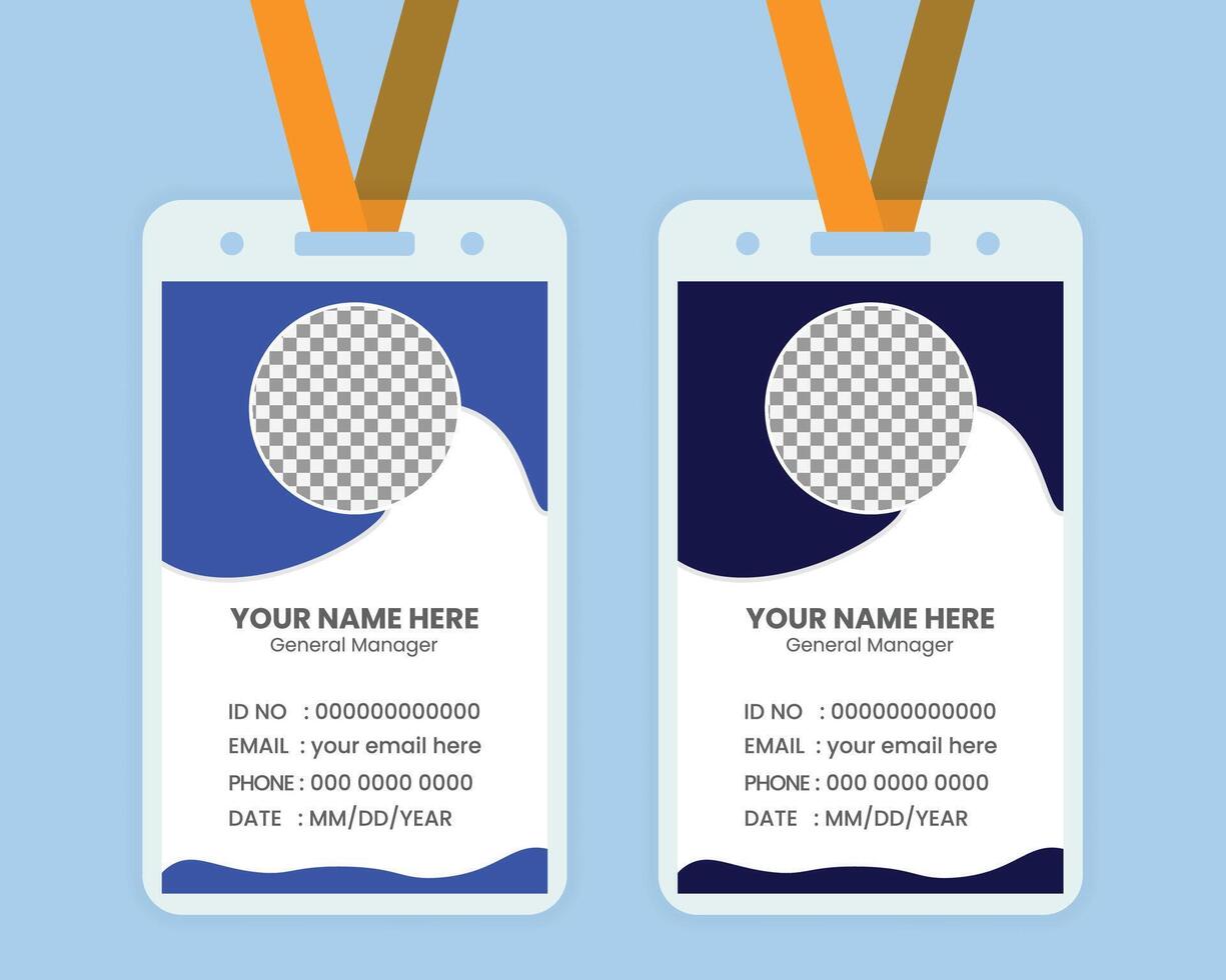 Creative ID Card Design Templates For Your Use And Pass vector