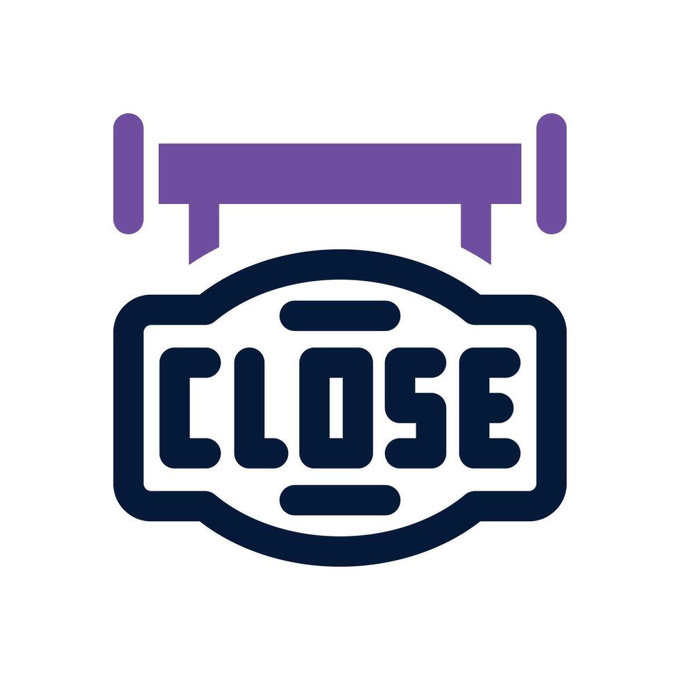 close duotone icon. Sleek and modern icon for websites and mobile apps. vector