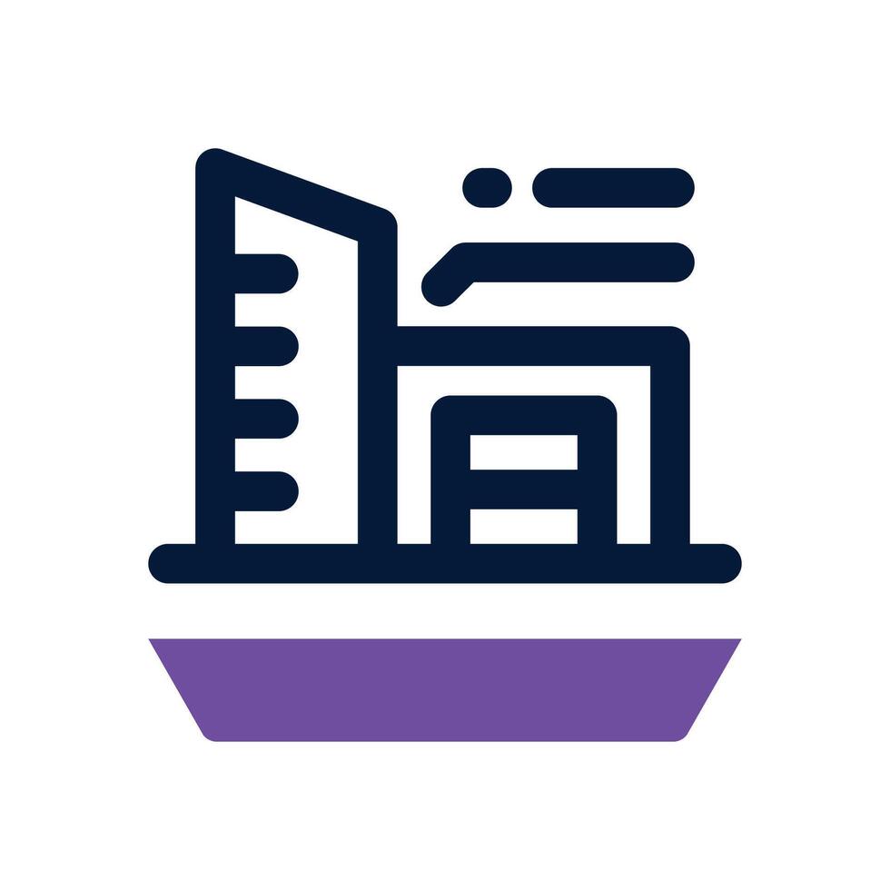 virtual tour duotone icon. Sleek and modern icon for websites and mobile apps. vector