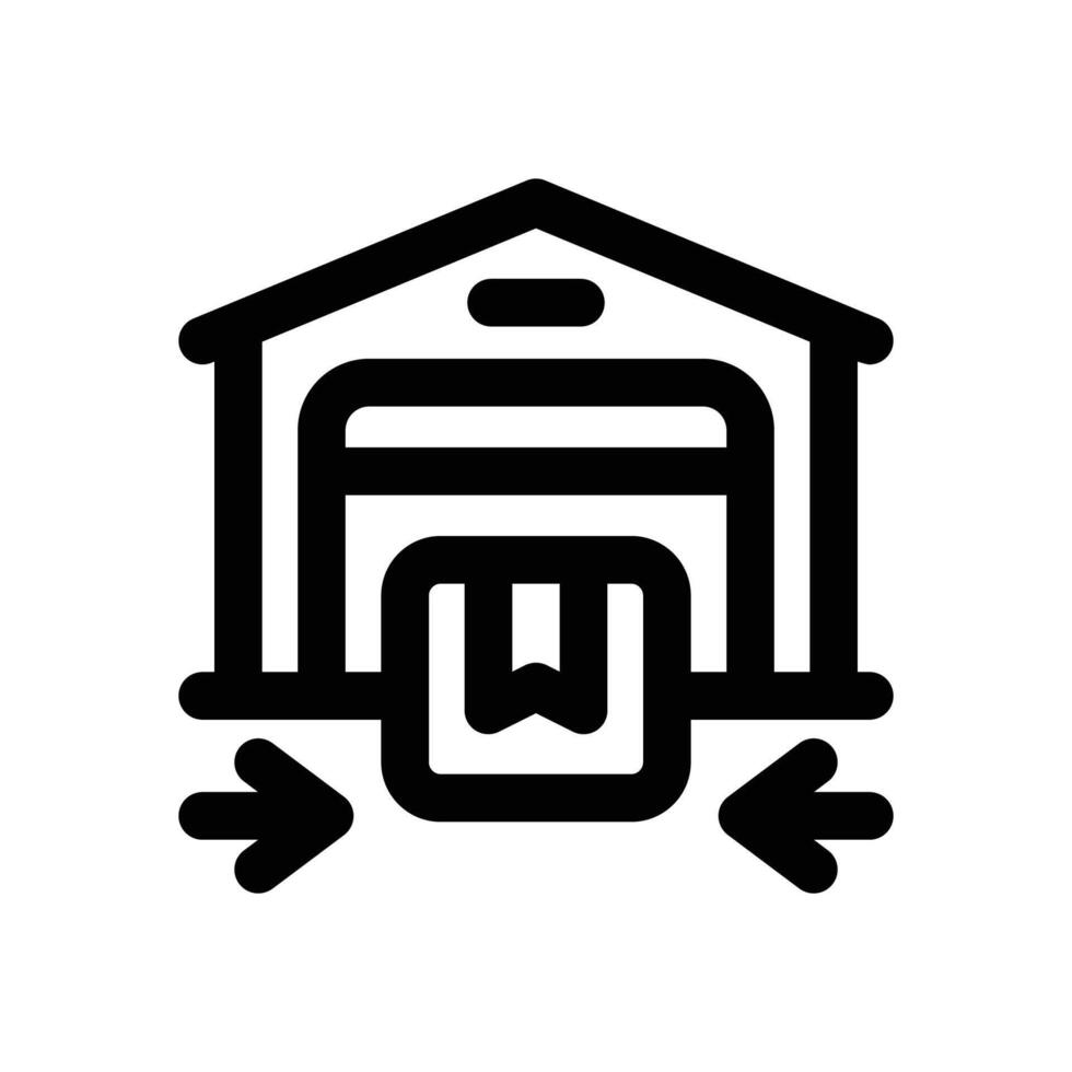 distribution center line icon. Clean and minimalist icon for websites and mobile apps. vector