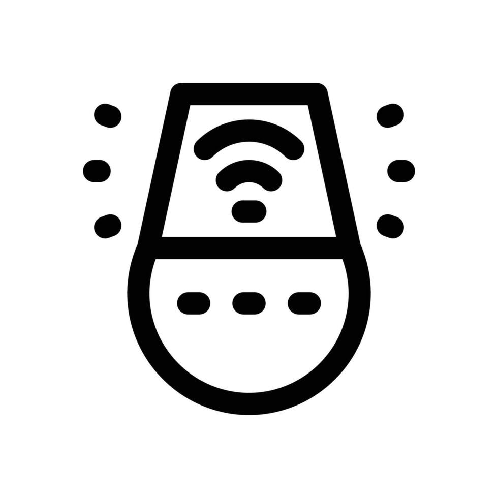voice assistant line icon. Clean and minimalist icon for websites and mobile apps. vector