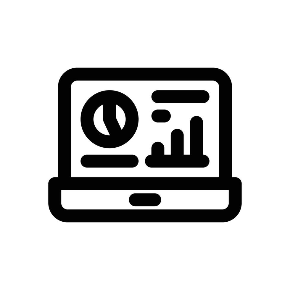 data visualization line icon. Clean and minimalist icon for websites, mobile apps, presentations, and logos. Fully scalable and customizable for any project. vector
