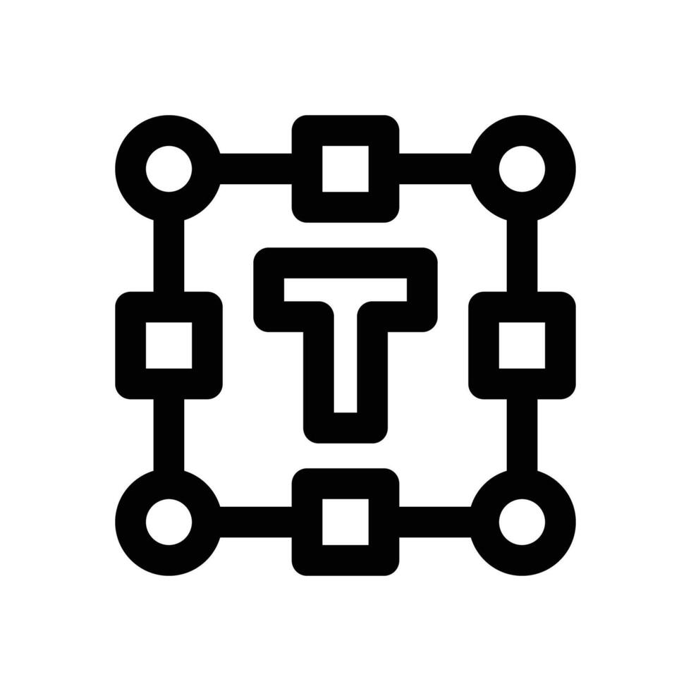 font line icon. Clean and minimalist icon for websites and mobile apps. vector