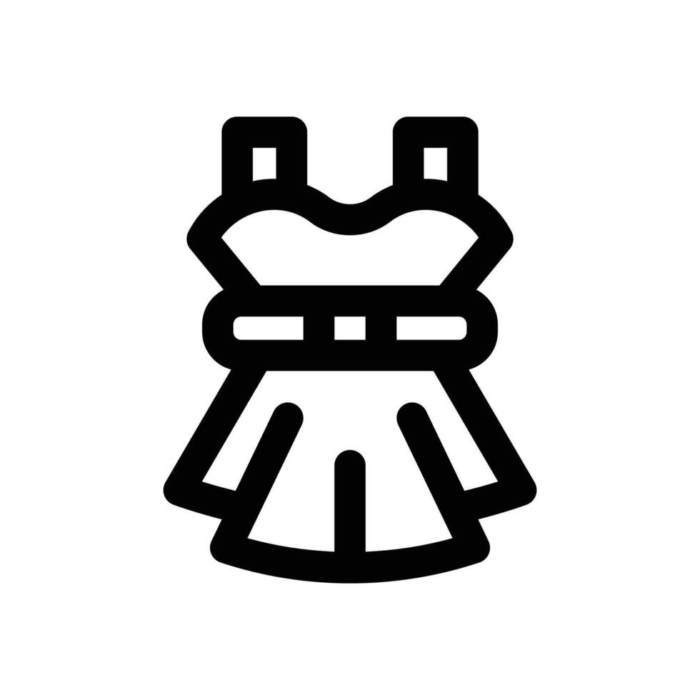 dress line icon. Clean and minimalist icon for websites and mobile apps. vector