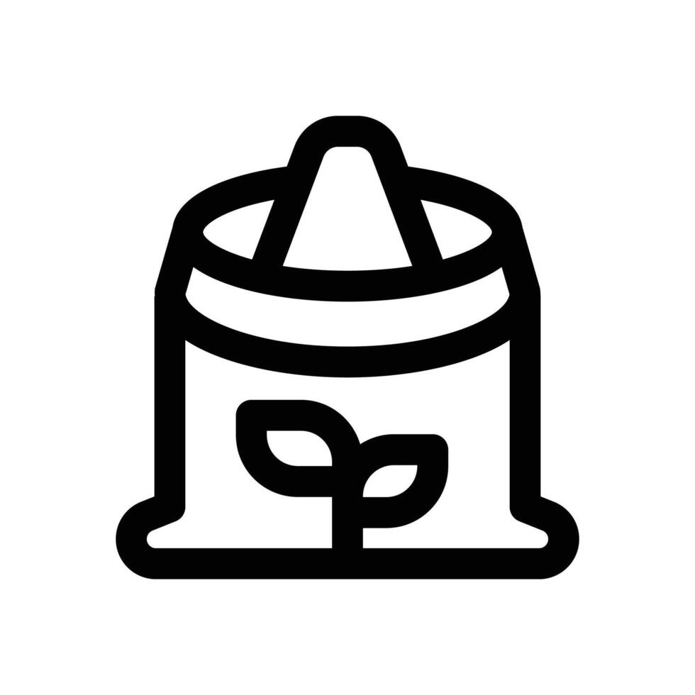 flour line icon. Clean and minimalist icon for websites and mobile apps. vector