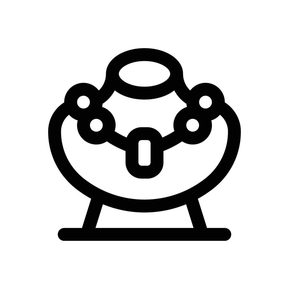 necklace line icon. Clean and minimalist icon for websites and mobile apps. vector