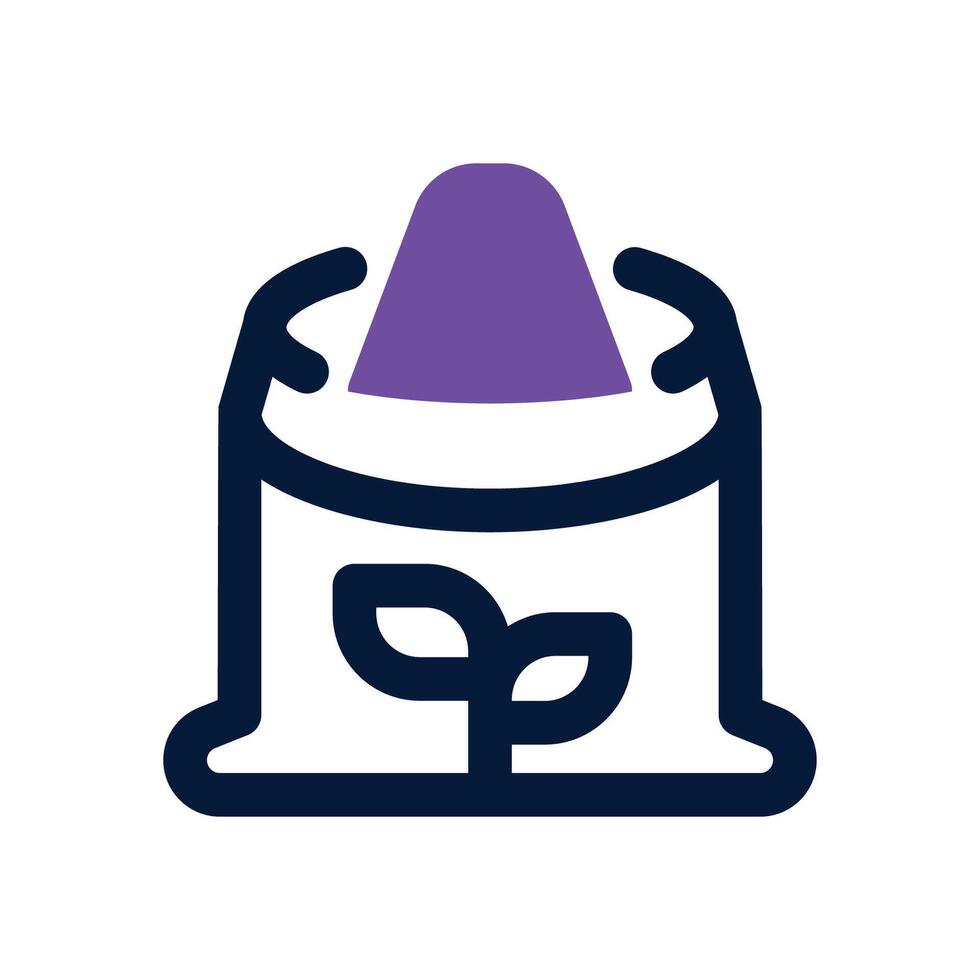 flour duotone icon. Sleek and modern icon for websites and mobile apps. vector
