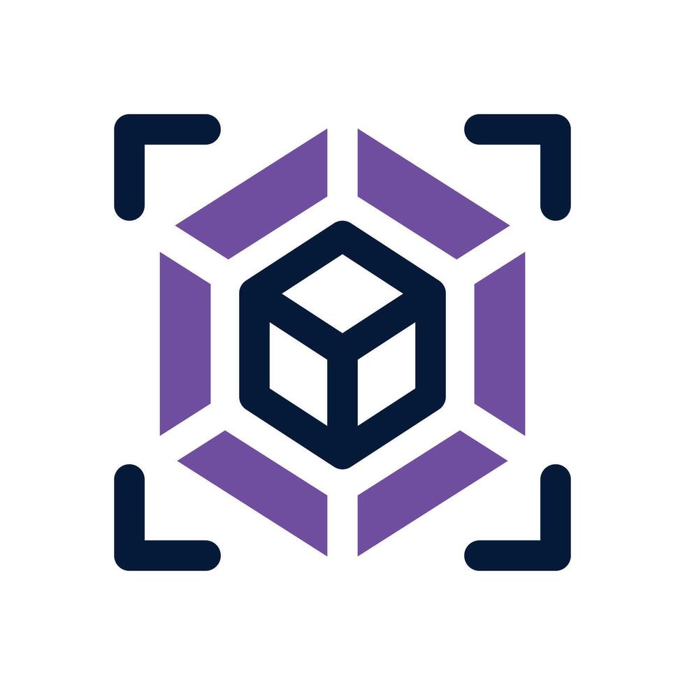 3d duotone icon. Sleek and modern icon for websites and mobile apps. vector