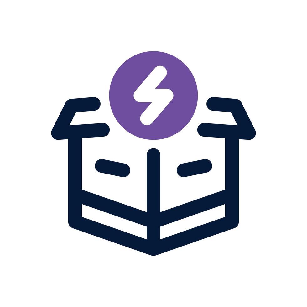 flash sale dual tone icon. Sleek and modern icon for websites and mobile apps. vector