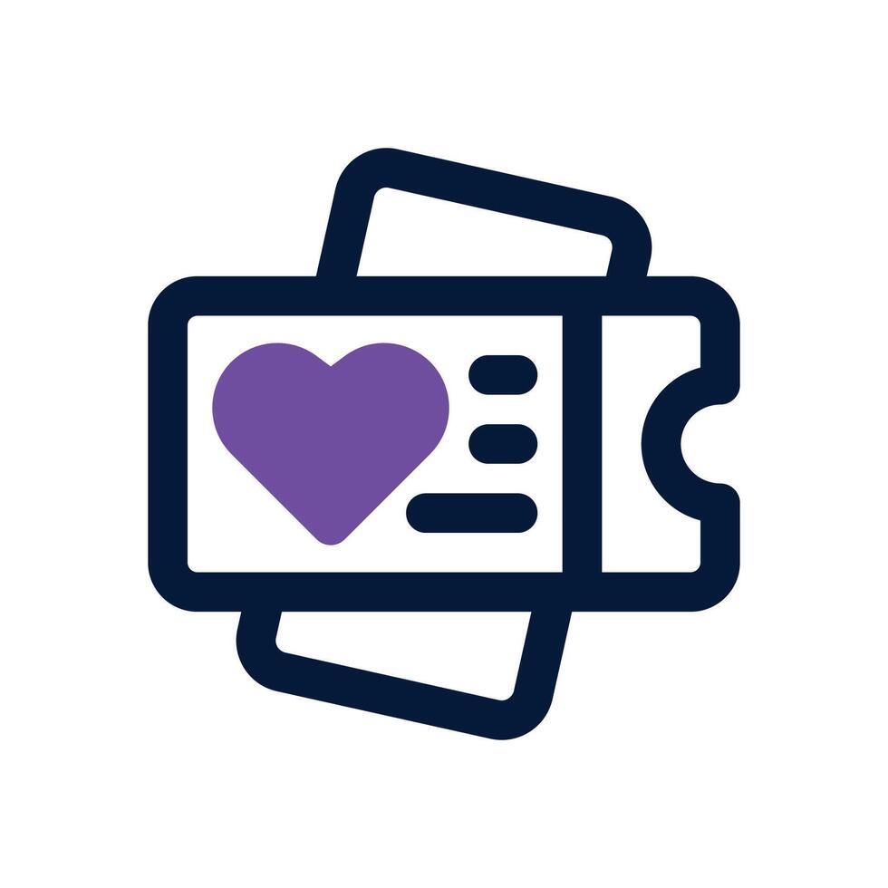 favorite duotone icon. Sleek and modern icon for websites and mobile apps. vector