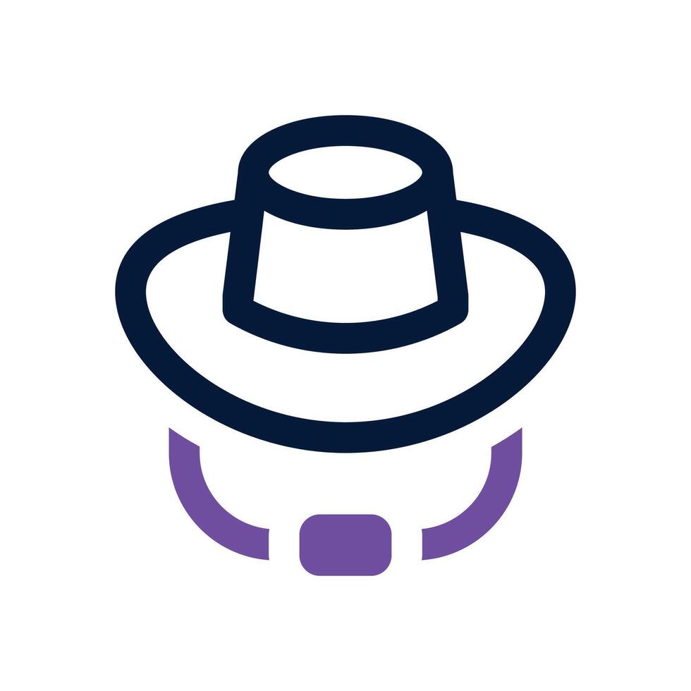 hat dual tone icon. Sleek and modern icon for websites and mobile apps. vector