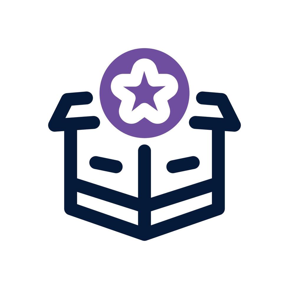 rating dual tone icon. Sleek and modern icon for websites and mobile apps. vector