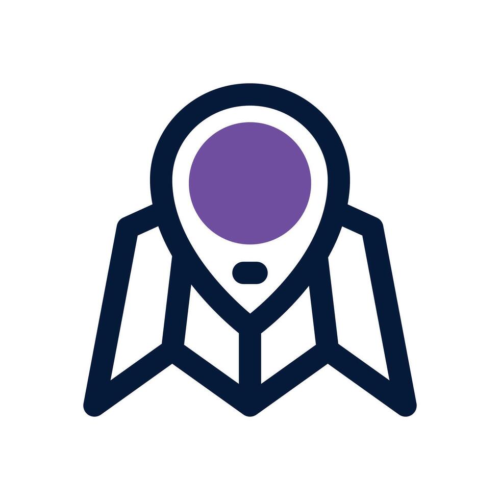location duotone icon. Sleek and modern icon for websites and mobile apps. vector